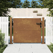 Cancello da giardino 100x75 cm in acciaio Corten 153202