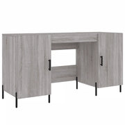 Scrivania | Tavolo da Ufficio Grigio Sonoma 140x50x75 cm in Legno Multistrato