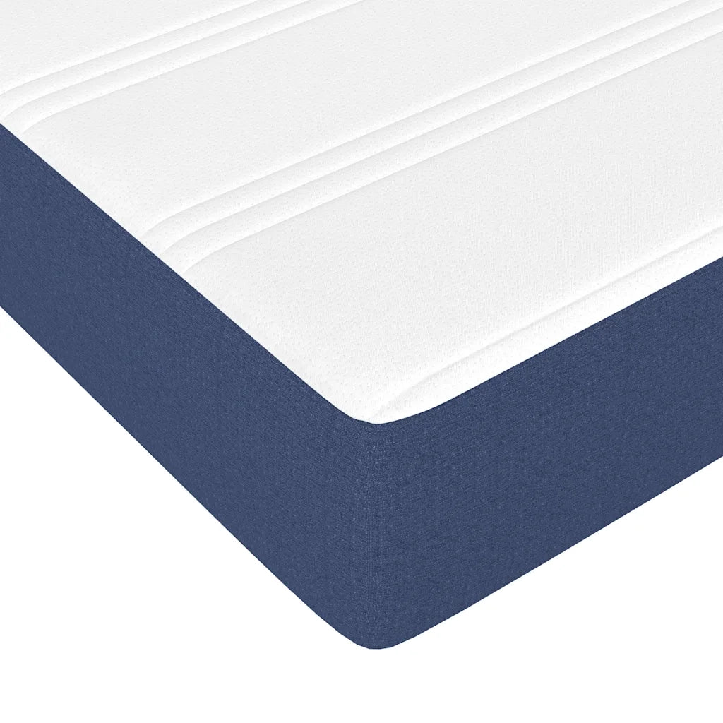 Materasso a Molle per Bambini-Materasso per letto Blu 80x160 cm in Tessuto