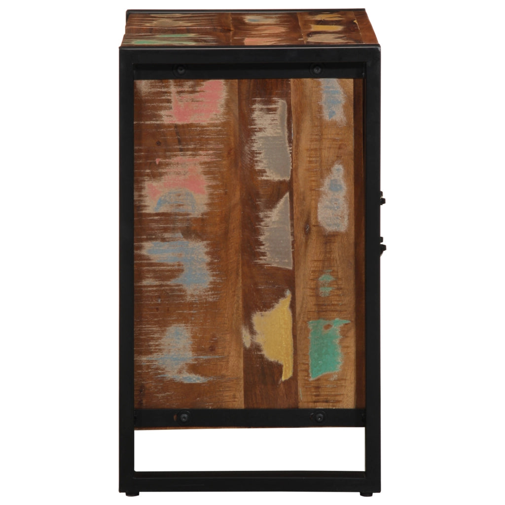 Armadio da bagno Multicolore 55x35x60 cm Legno massello di recupero