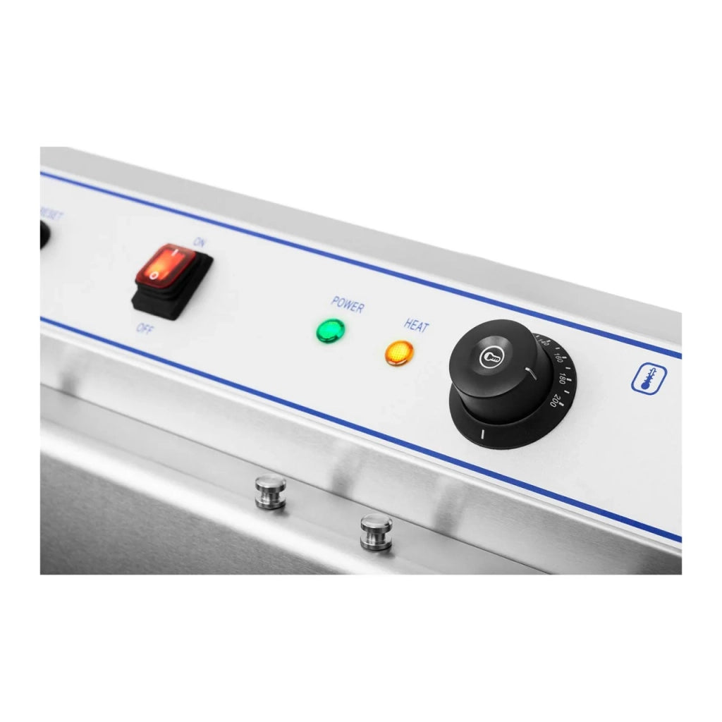 Friggitrice professionale per ciambelle da ristorante 30 litri 9000 W zona fredda 14_0001770