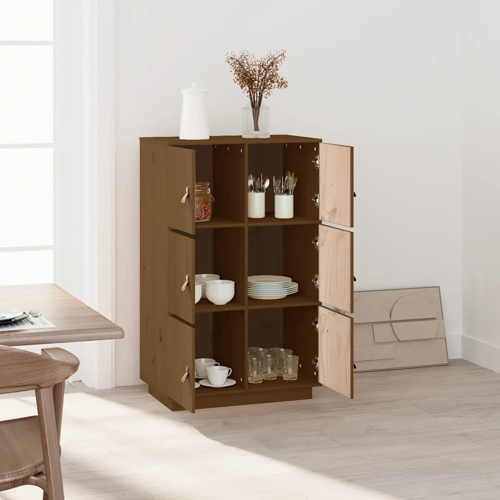 Credenza ambra 67x40x108,5 cm in Legno Massello di Pino 820175