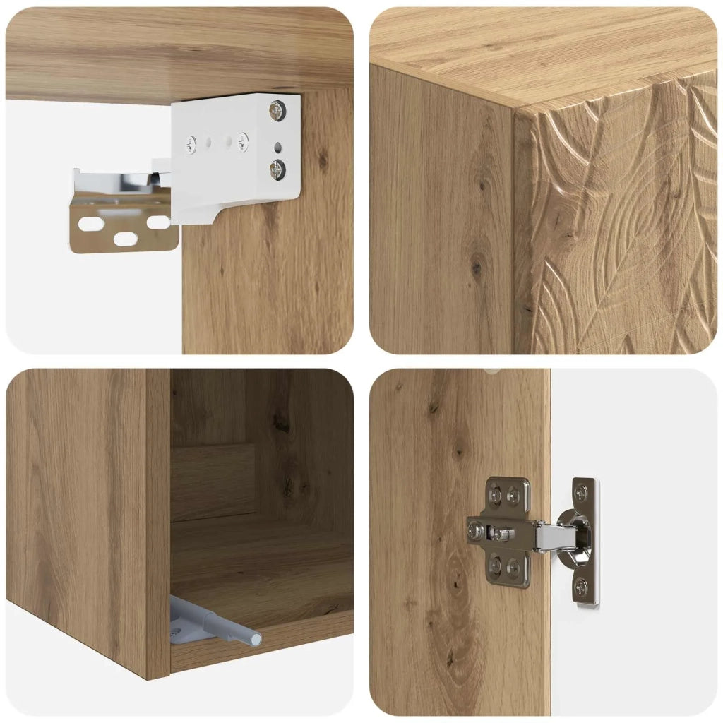 Set di armadi 2 pcs Rovere Artigianale 33 x 34,5 x 90 cm 3416735