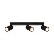 Faretto Moderno Tib Metallo Nero 3 Luci Gu10 Ip20