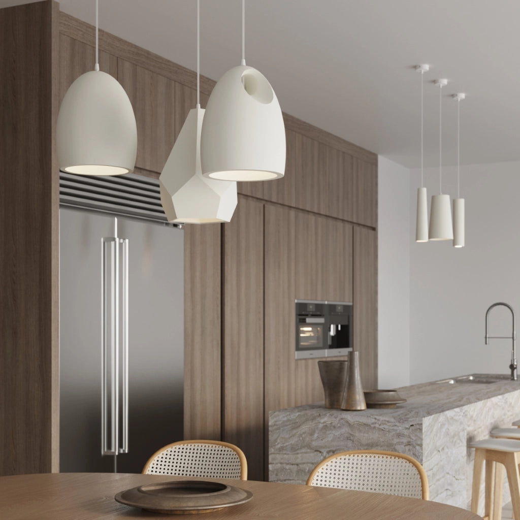 Lampada a sospensione HAVANA bianca ceramica Pure Lume GU10