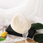 Decorazione con Lint 4 cm - Lint Organza - Lint per Cadeau - Decorazione per Matrimonio - Decorazione per Compleanno - Decorazione per Natale - Lint in Poliestere Transparente