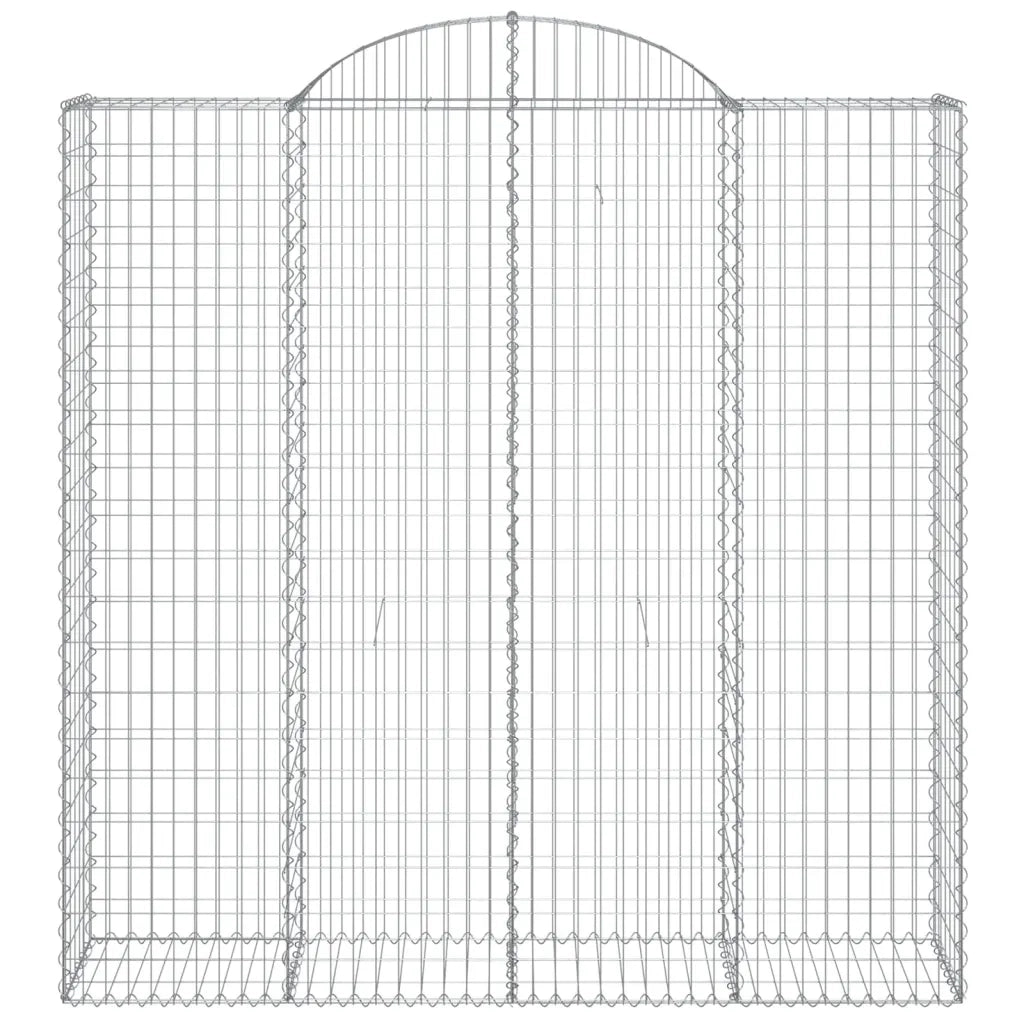Cesti Gabbioni ad Arco 4 pz 200x50x200/220 cm Ferro Zincato 3146427