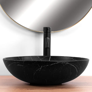 Lavabo Da Appoggio Rea Fibo Black Matt