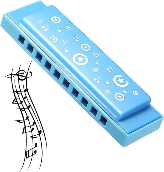 Mondarmonica di plastica trasparente per bambini - 10 fori diatonico strumento musicale per principianti