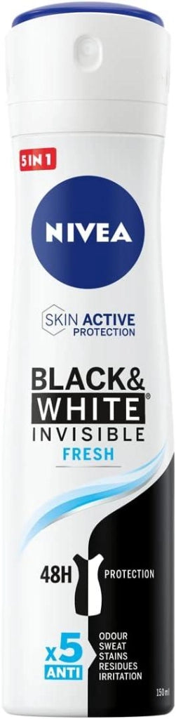 NIVEA SET 6 PZ DEODORANTE SPRAY 150ML BLACK & WHITE FRESH