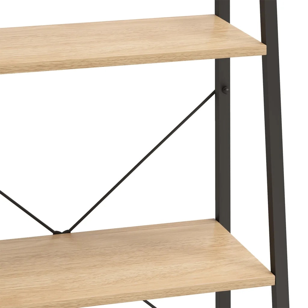 Scaffale Autoportante 3 Ripiani Marrone Chiaro Nero 56x35x108cm CFW2650450