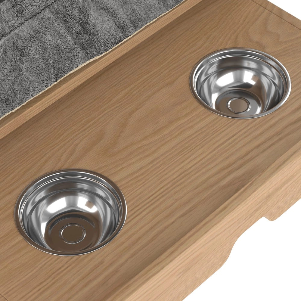Mobile 2 in 1 per Animali con Cassettiera e Cuccia ¨C Xylo ¨C Legno, Bianco