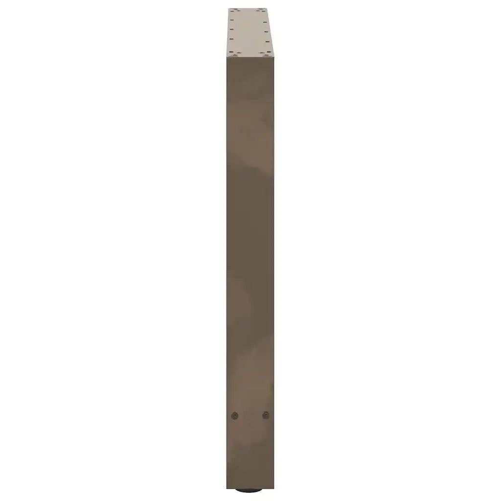 Gambe per tavolo da pranzo in acciaio naturale 2 pz | Piede del tavolo 80x(72-73) cm Acciaio