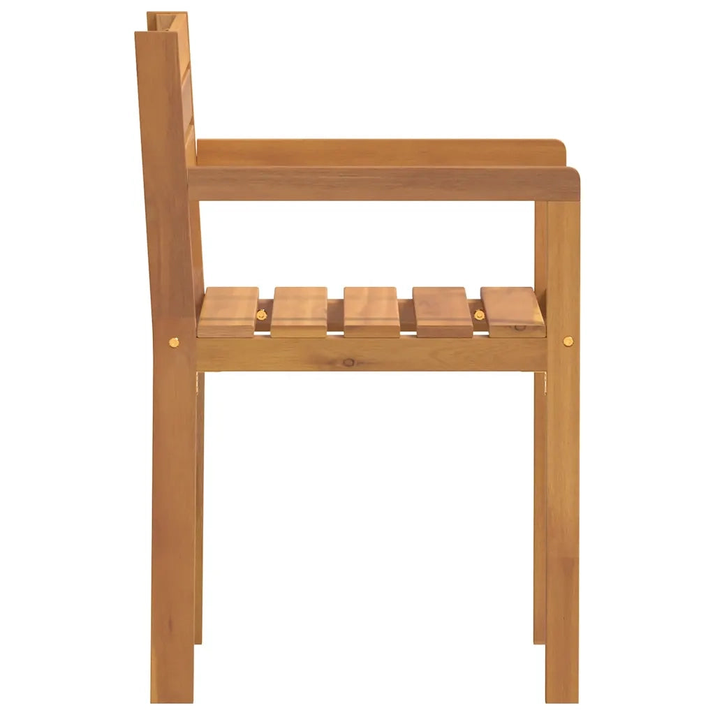 Sedie da Giardino 2 pz 50x53x80 cm Legno Massello di Acacia