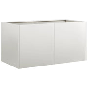 Fioriera | Cassetta per fiori | Vaso 80x40x40 cm in Acciaio Inox