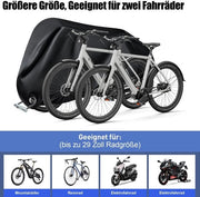 Garage per biciclette impermeabile - Ospita 2-3 biciclette - Copertura in tessuto 210D polyester - Protezione UV - Include sacchetto di stoccaggio - Dimensioni 208 x 112 x 100 cm