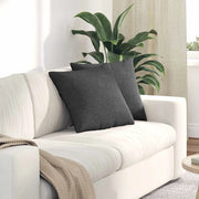 Cuscini da Divano 2 pz-Set di 2 Cuscini per Sofa Grigio scuro 45 x 45 cm 778098