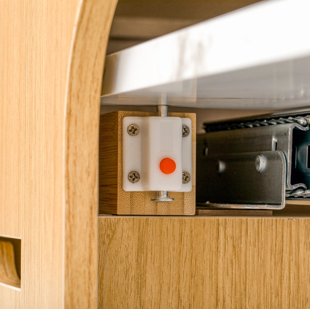 Mobile cucina multifunzione allungabile con prese e cassetti
