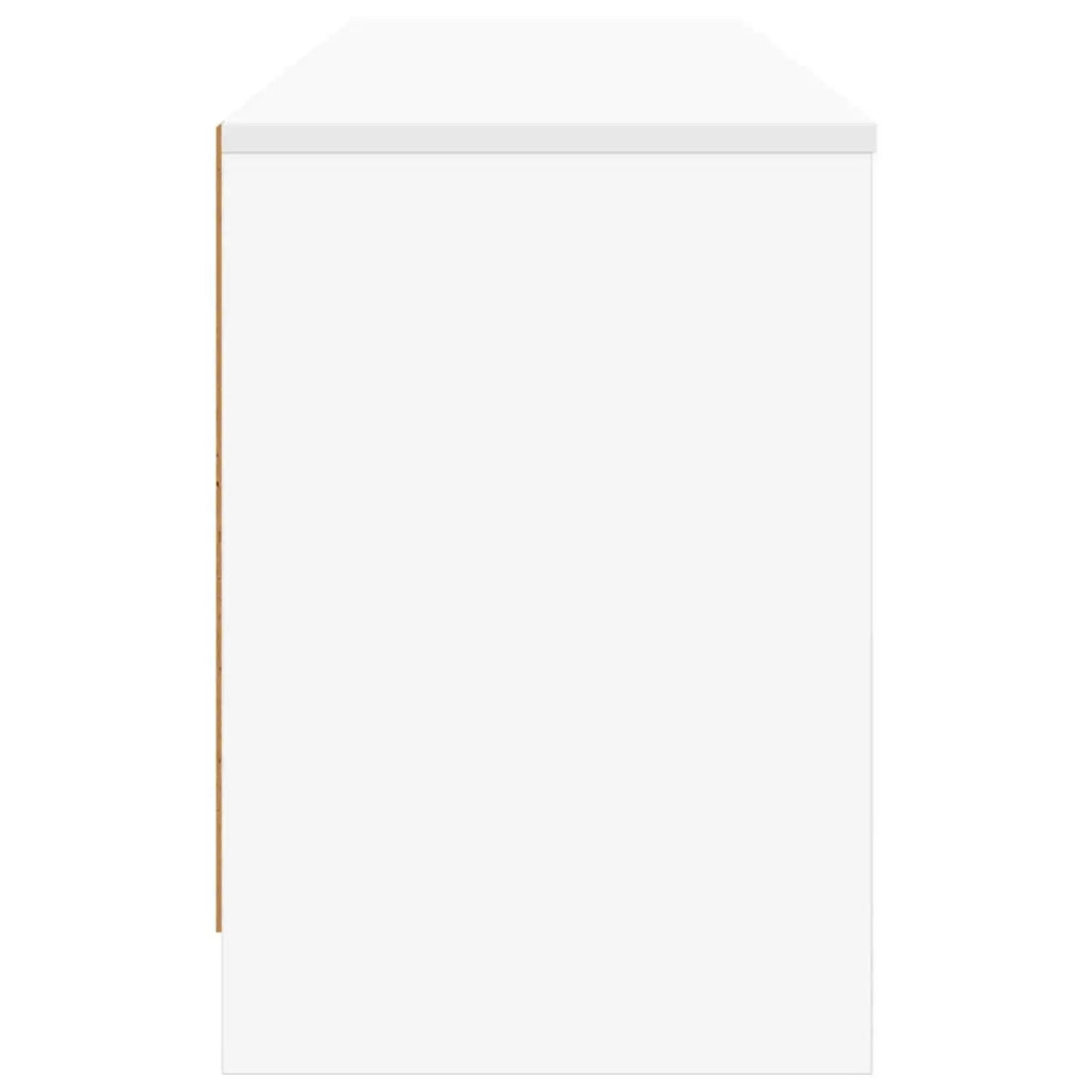 Armadietto per letto 2 pz Bianco 66 x 33 x 48 cm 893723
