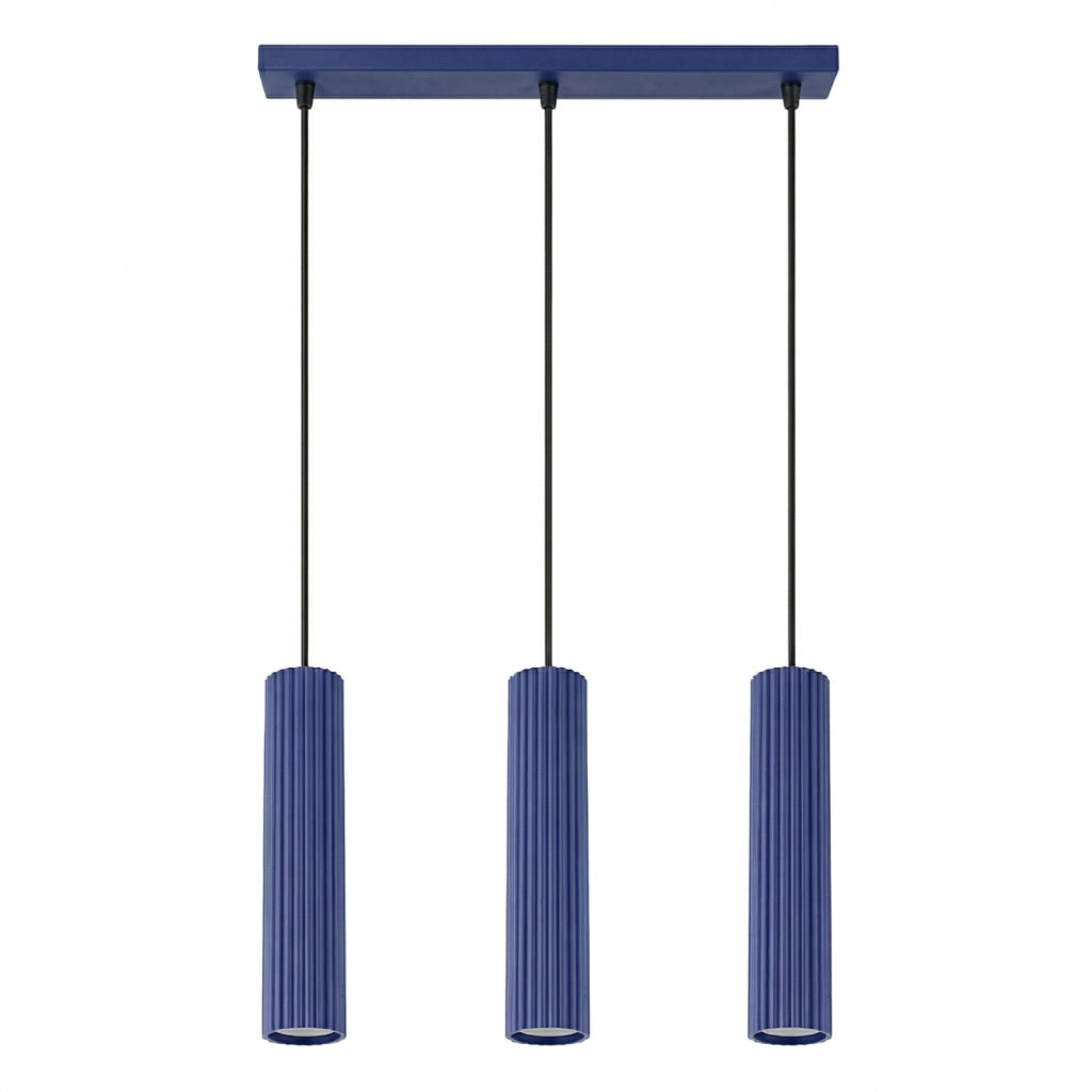 Lampada a sospensione KARBON 3L oltremare