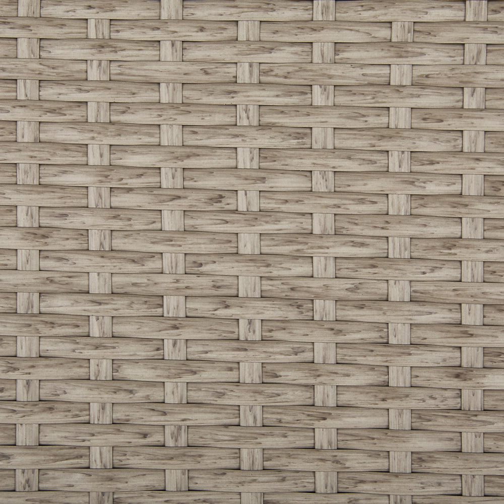 Cesta baule portaoggetti per esterni Cuscino da giardino in finto rattan beige 126 x 46 cm
