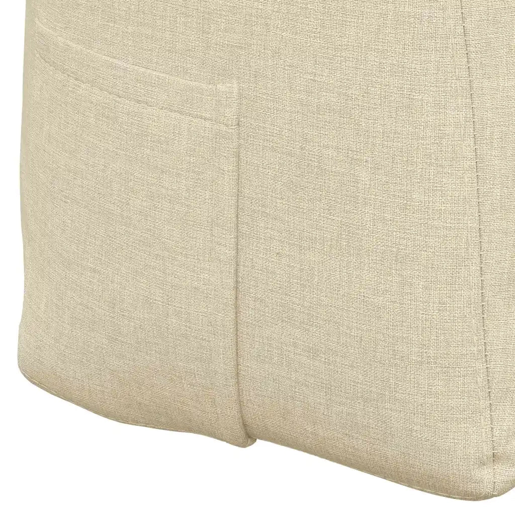 Cuscino per Schiena Crema 140 x 24 x 50 cm Tessuto 42014506