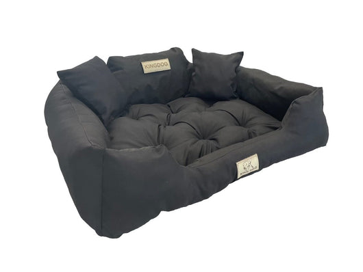 AIO FACTORY 55x45 cm KINGDOG Cuccia per cani impermeabile personalizzabile Nero