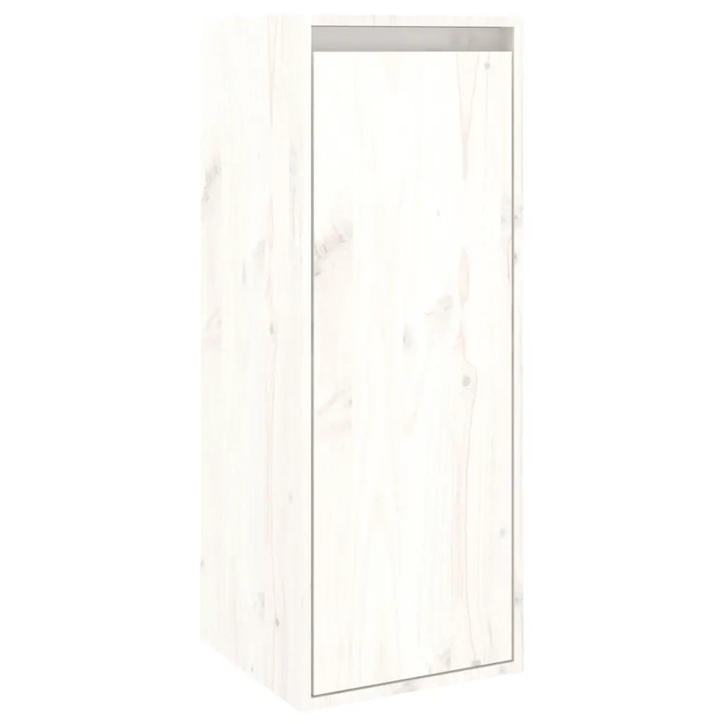 Mobili Porta TV 5 pz Bianchi in Legno Massello di Pino 3100215