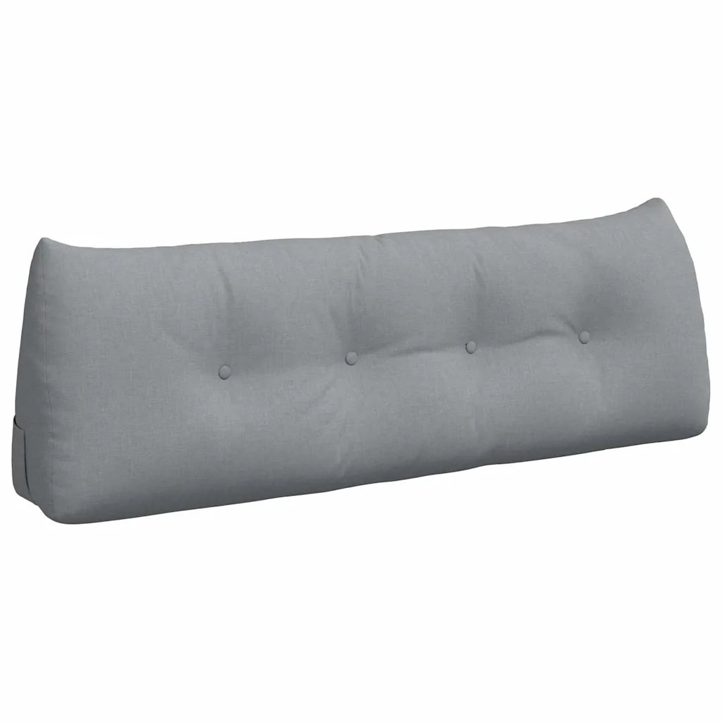 Cuscino per Schiena Grigio chiaro 140 x 24 x 50 cm Tessuto