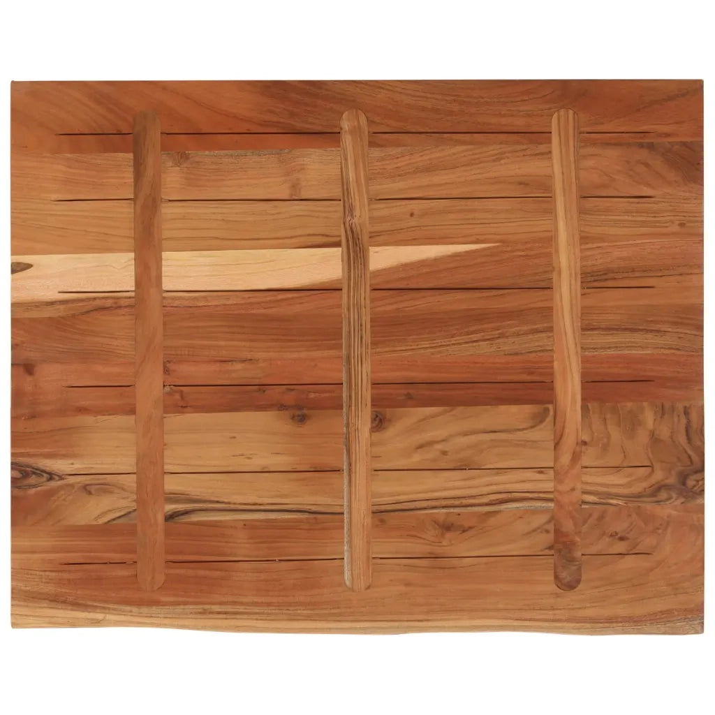 vidaXL Piano Scrivania 110x80x3,8 Rettangolare Legno Acacia Bordi Vivi
