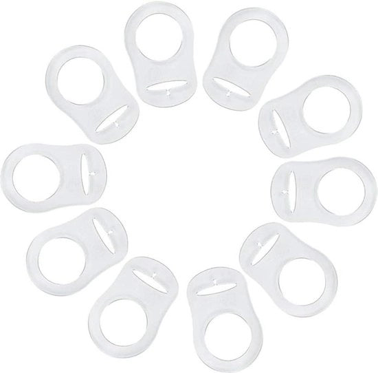 Set di clip per fazzoletti di cotone - Set di 4 clip per fazzoletti di cotone - Regalo di benvenuto per neonati.
