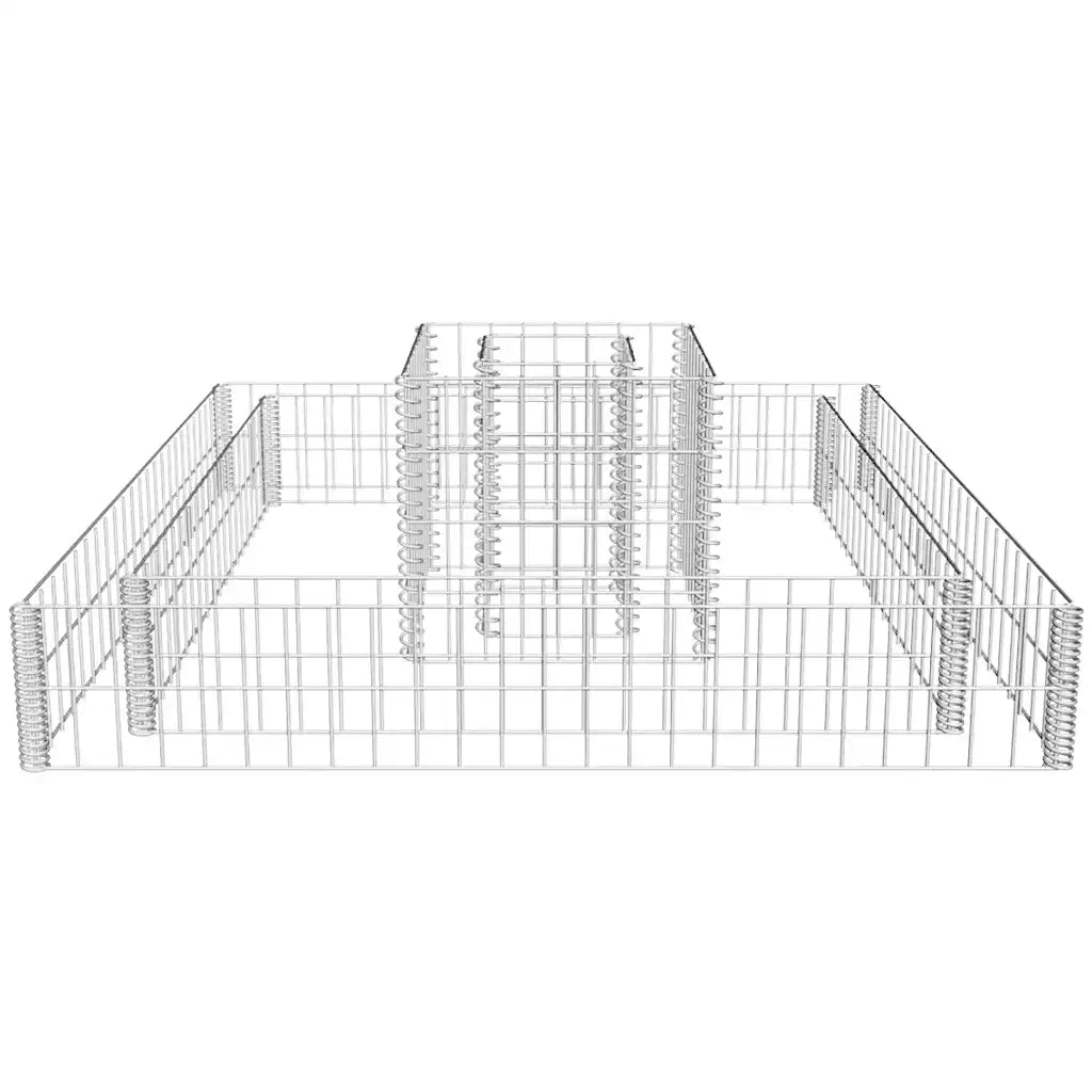 Gabbione Fioriera in Acciaio Zincato 120x120x20 cm 141625