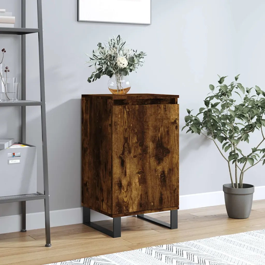 Credenza | Madia | Buffet da pranzo | Armadio da pranzo Rovere Fumo 40x35x70 cm in Legno Multistrato
