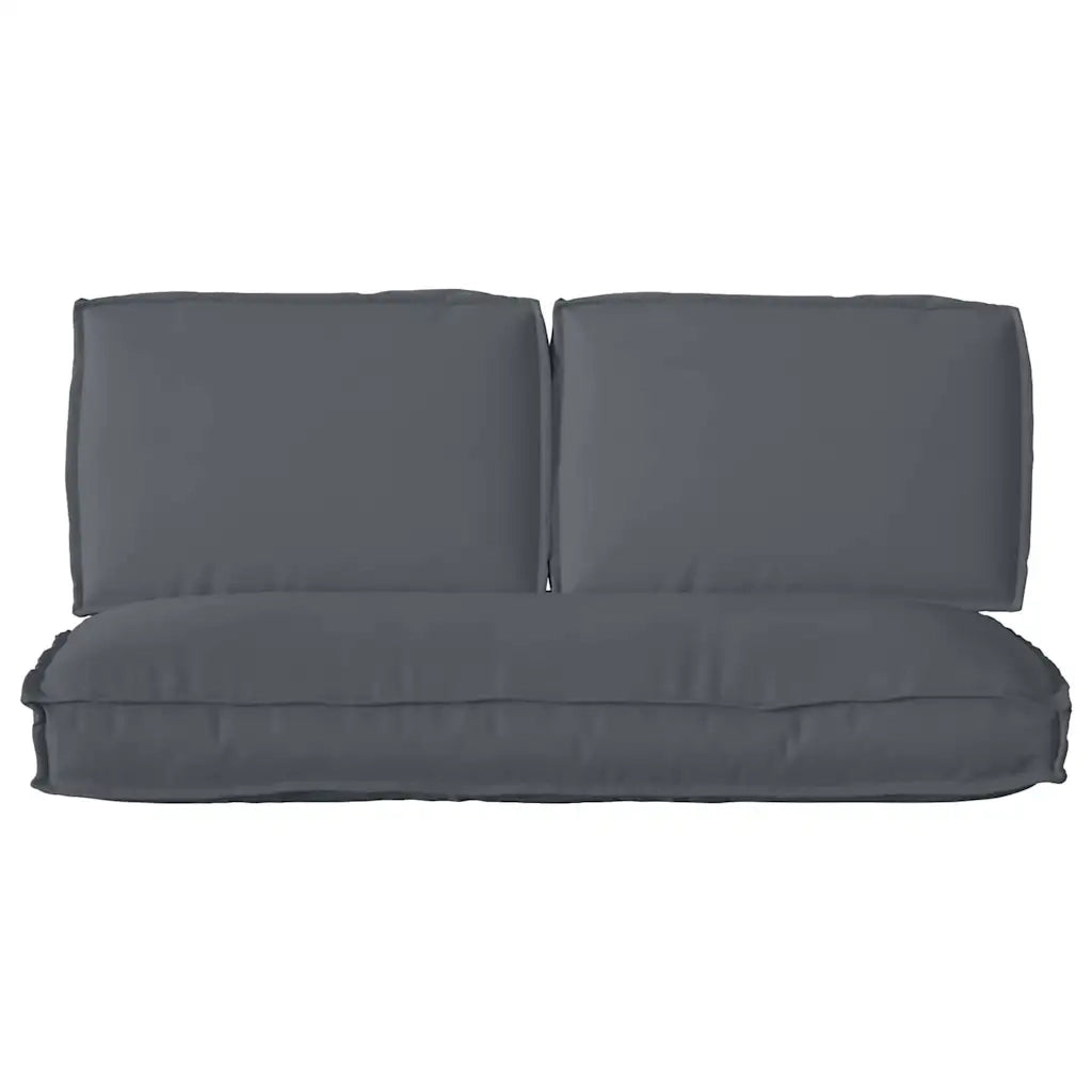 vidaXL Set di Cuscini per Pallet 3 pcs Antracite 120 x 50 x 12 cm
