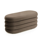 Panca imbottita con contenitore in velluto 100 cm PUFFO Bronzo
