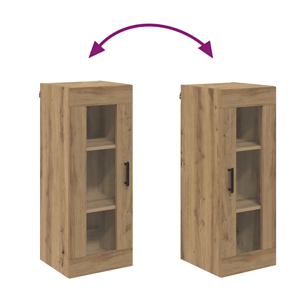 Pensile | Mobile a Parete Rovere artigianale 34,5 x 34 x 90 cm