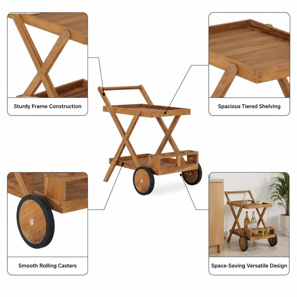 Teak Tea Trolley