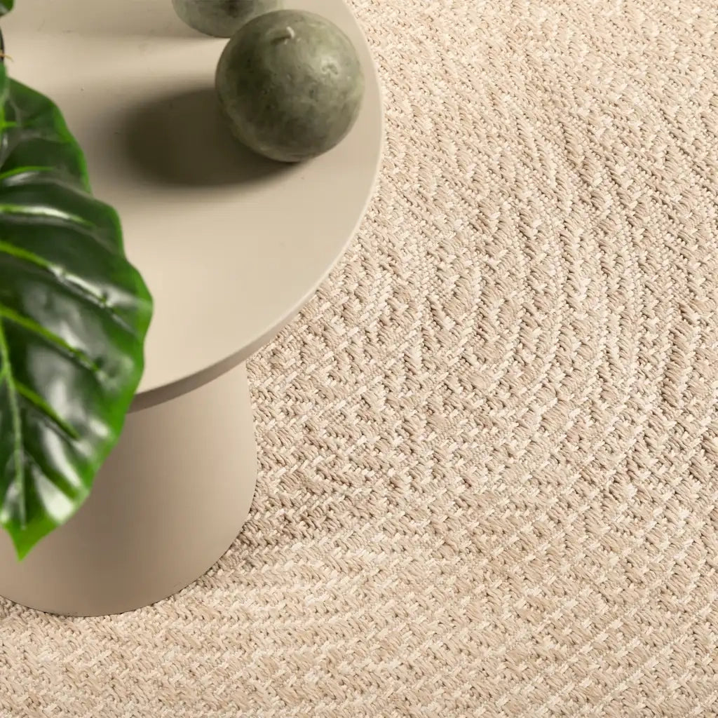 Tappeto ZIZUR Beige 80x150 cm Aspetto Iuta Interni ed Esterni 4010402