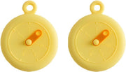 Detersivo universale per contenitori, bicchieri, lattine e frutta (piccola) con coperchio in silicone giallo