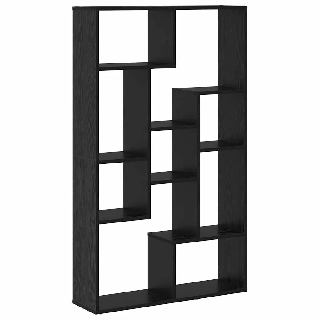 Armadio per Libri 8 livelli 72 x 20 x 120,5 cm Rovere Nero 869255