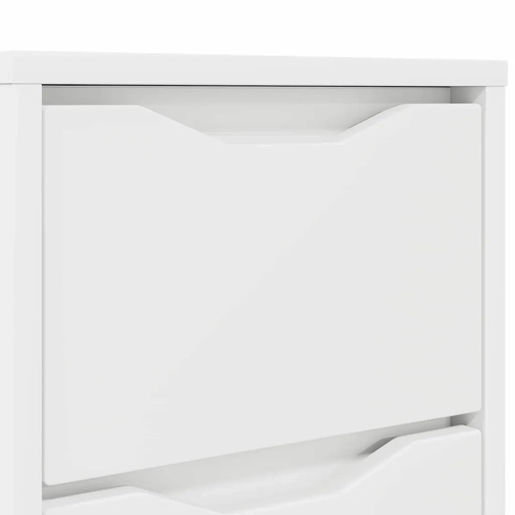 Comodino Bianco 30,5 x 30 x 43 cm Legno multistrato