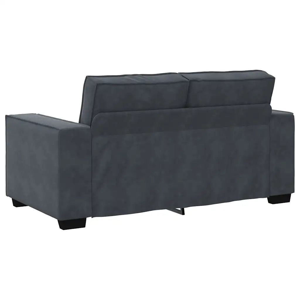 Set di Divani 3 pz con Cuscini Grigio Scuro in Velluto 3324619