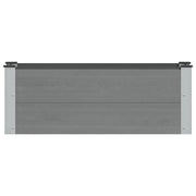 Fioriere | Cassetta per fiori | Letto rialzato da giardino Grigio 100 x 30 36 cm
