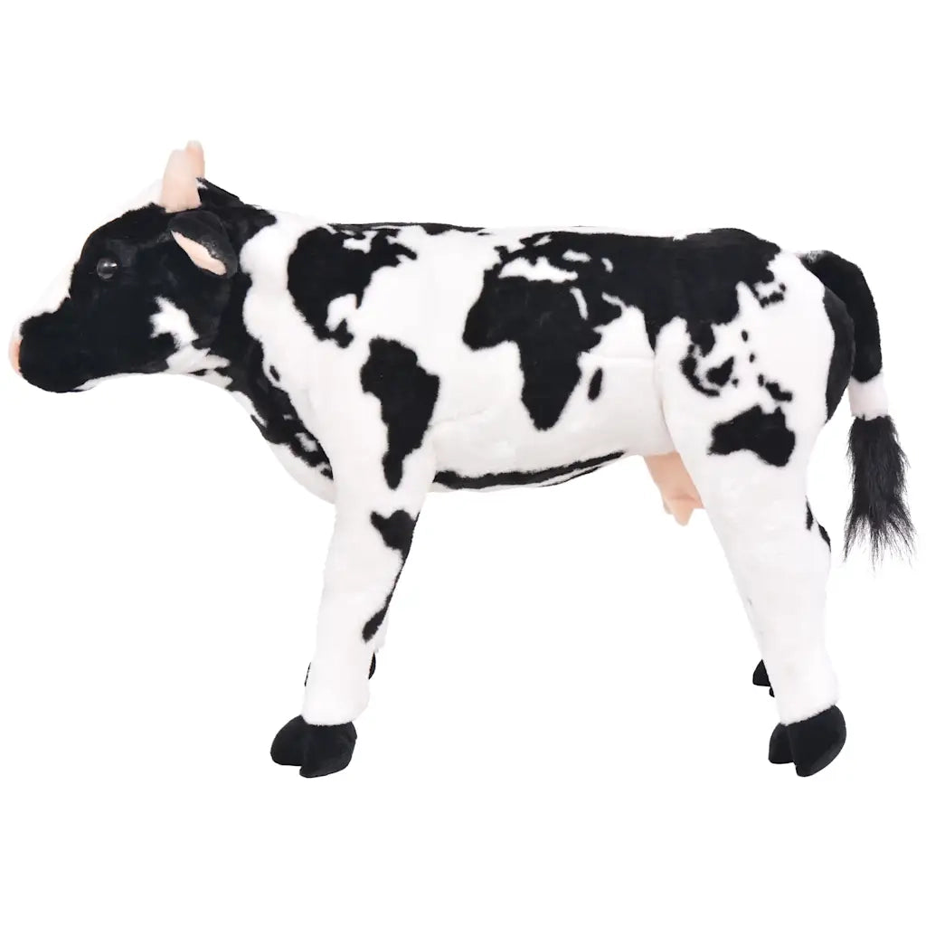 Mucca in Peluche in Piedi Nera e Bianca XXL 91342