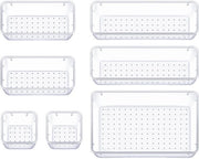 Organizzatore di carico - 7 posizioni per PET - organizzatore di cosmetici - organizzatore per tavolo di parrucchiere - utilizzabile in cameretta, cucina, bagno, ufficio, tavolo di parrucchiere - cassettino di carico trasparente