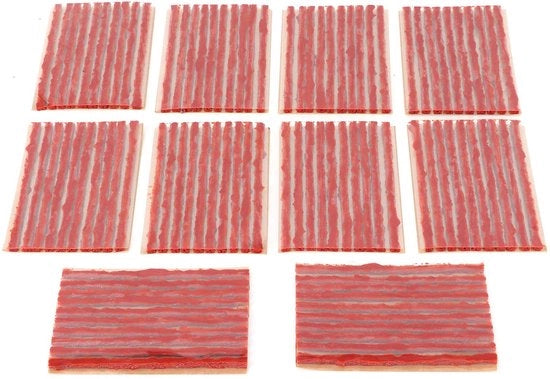 Kit di riparazione pneumatici per auto e motocicletto - 100 pezzi - set di riparazione pneumatici - pneumatici senza camera d'aria - striscia di gomma per sigillatura - facile da utilizzare - kit di riparazione pneumatici 

Dettagli tecnici: 100 pezzi