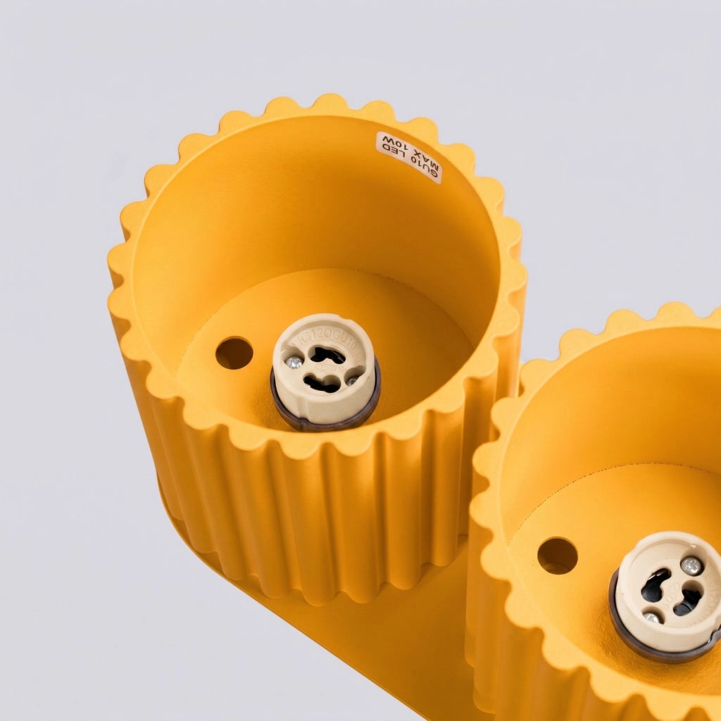 Plafoniera AURA 2 giallo GU10