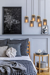 Lampada APP1813-6CP Frosted Grey