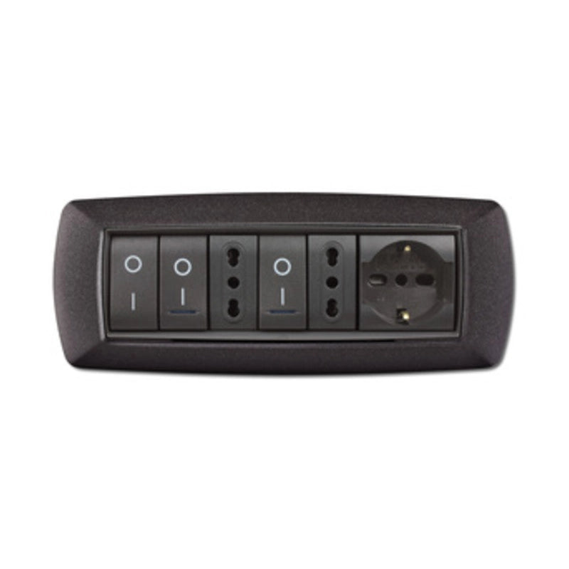 PLACCA LIFE LIVING PLAST GRIGIO NOTTE VULCAN 7P