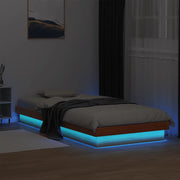 Giroletto LED Marrone Cera 90x200 cm in Legno Massello di Pino 844411
